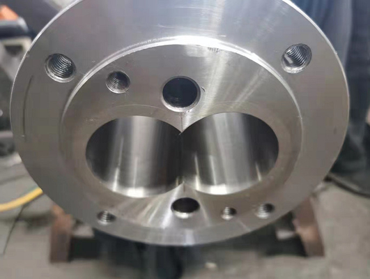 Tambor gêmeo cônico da extrusora do nitreto X800 para processar o ABS do PLA do HDPE do LDPE do PE do PVC PP