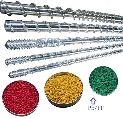 Tambor bimetálico do parafuso para LDPE/HDPE/máquina de molde sopro dos PP/PE/PVC